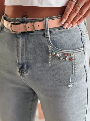 Ladijske hlače DSTREET BLINGBLING UY2451 PLAVI