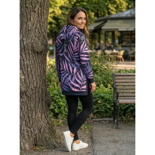  Ženski funkcionalni produljeni sweatshirt premium ALTISPORT VOJ/ALW094MI03 CRNA/LJUBIČASTA 