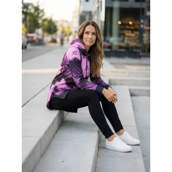  Ženski funkcionalni produljeni sweatshirt premium ALTISPORT VOJ/ALW093MI03 LJUBIČASTA/CRNA 