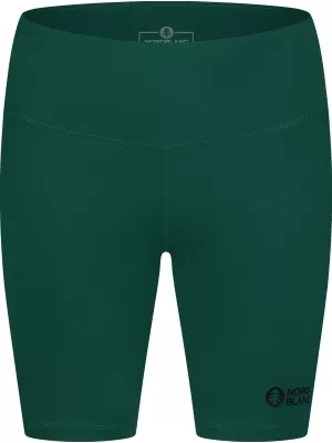 Ženske kratke fitness tajice NORDBLANC NBSPL8036 TAMNO ZELENA