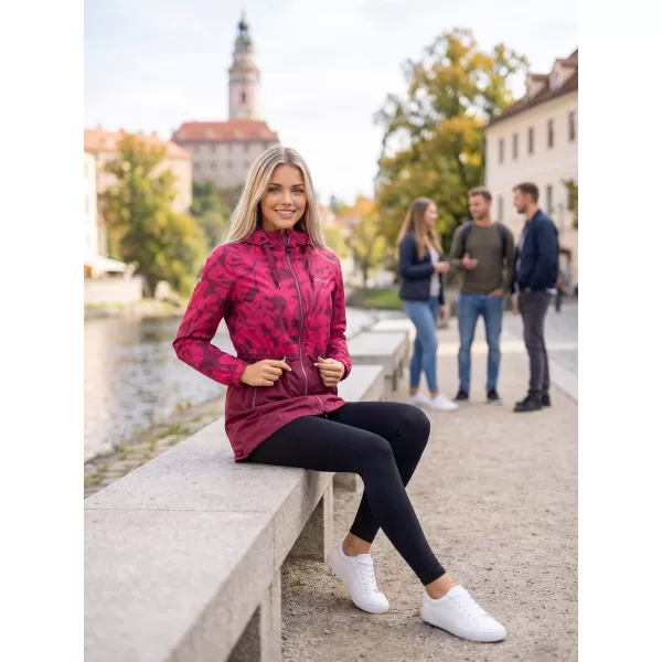  Ženski kaput ALTISPORT ELANI TAMNOCRVENA 