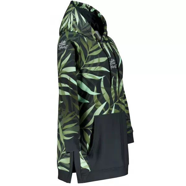  Ženski funkcionalni produljeni sweatshirt premium ALTISPORT VOJ/ALW094MI03 ZELENA 