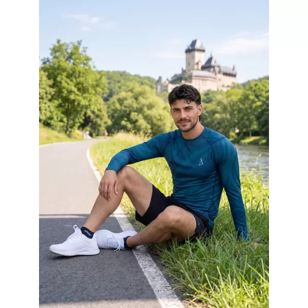  Vrhunska muška funkcionalna kompresijska majica dugih rukava ALTISPORT VOJ/ALM072TR03 KEROZIN 