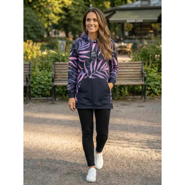  Ženski funkcionalni produljeni sweatshirt premium ALTISPORT VOJ/ALW094MI03 CRNA/LJUBIČASTA 