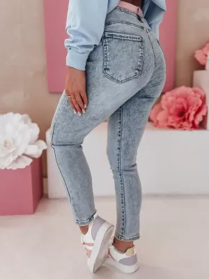 Ladijske hlače DSTREET SKINNEX UY2476 PLAVI