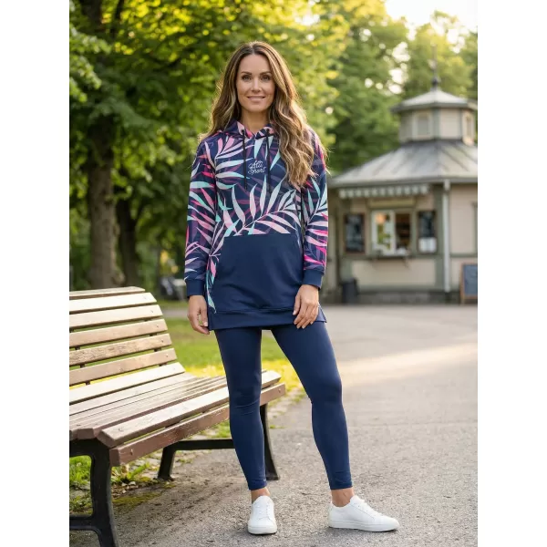  Ženski funkcionalni produljeni sweatshirt premium ALTISPORT VOJ/ALW094MI03 ROZA/MENTA 