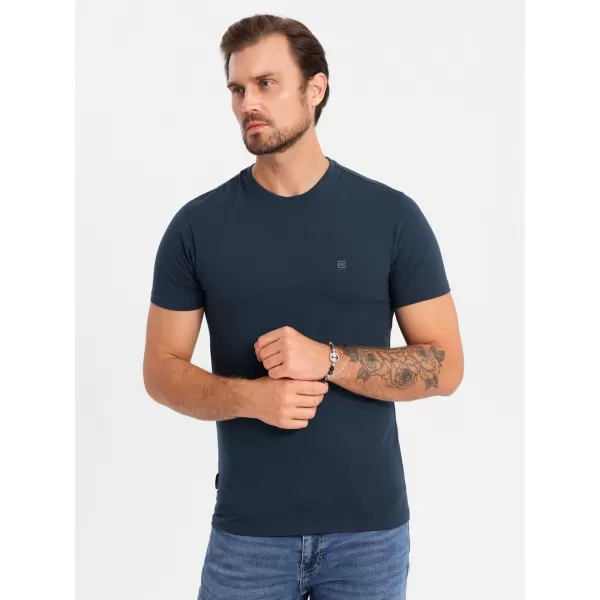  Košulja OMBRE OM-TSBS-0232 BIJELA/MORNARSKA/CRNA 