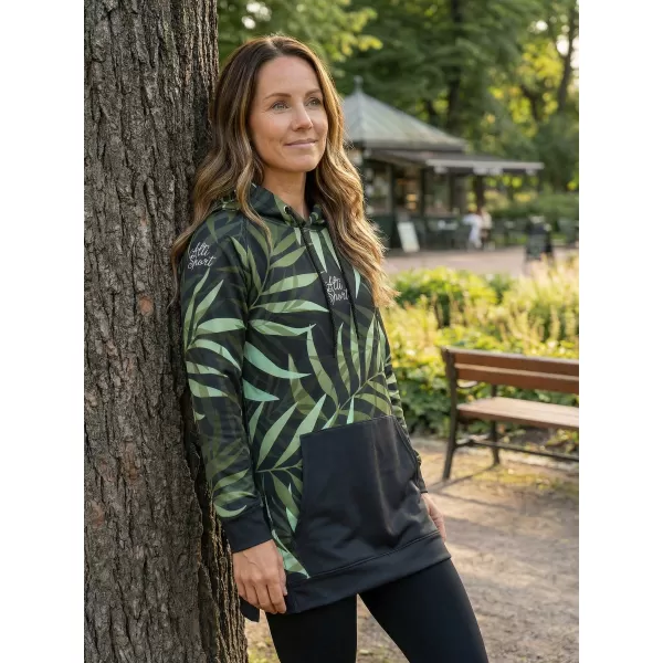  Ženski funkcionalni produljeni sweatshirt premium ALTISPORT VOJ/ALW094MI03 ZELENA 