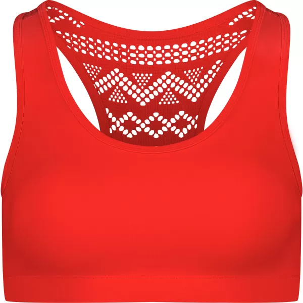  Ženski sportski grudnjak NORDBLANC STABILITY NBSFL8034 NARANČASTA TINTA 