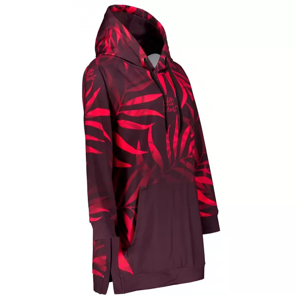  Ženski funkcionalni produljeni sweatshirt premium ALTISPORT VOJ/ALW094MI03 VINO/CRVENO 