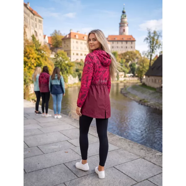  Ženski kaput ALTISPORT ELANI TAMNOCRVENA 