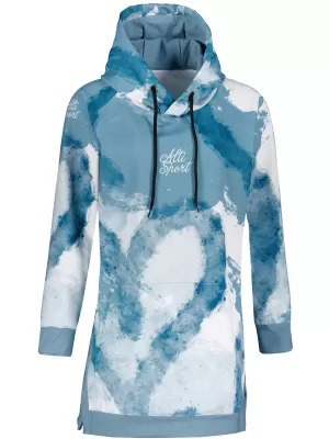 Ženski funkcionalni produljeni sweatshirt premium ALTISPORT VOJ/ALW093MI03 SVIJETLOPLAVA