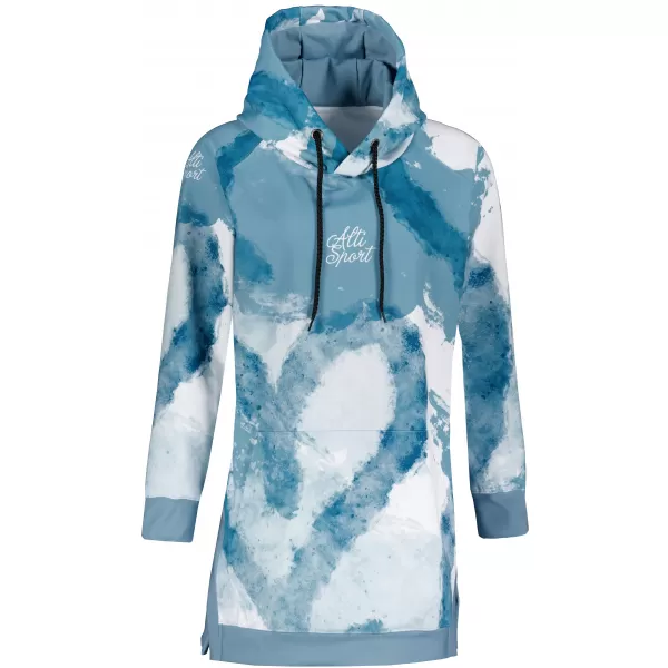  Ženski funkcionalni produljeni sweatshirt premium ALTISPORT VOJ/ALW093MI03 SVIJETLOPLAVA 