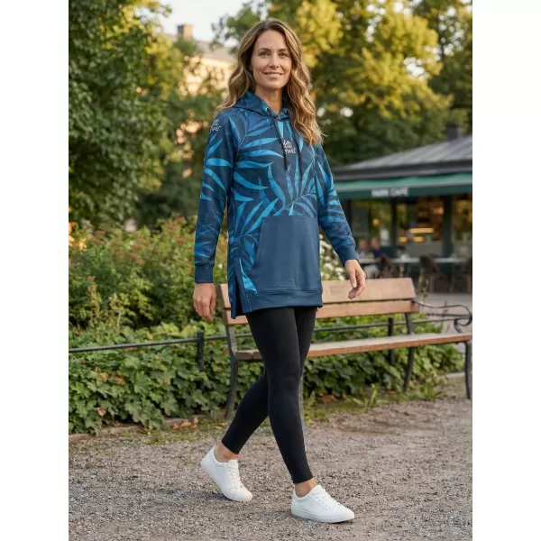  Ženski funkcionalni produljeni sweatshirt premium ALTISPORT VOJ/ALW094MI03 PLAVA 