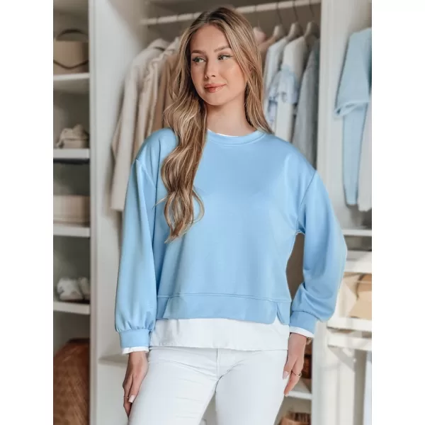  Ženska majica DSTREET LUZZIO BY1382 SVIJETLOPLAV 