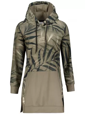 Ženski funkcionalni produljeni sweatshirt premium ALTISPORT VOJ/ALW094MI03 SMEĐA