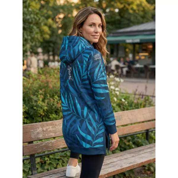  Ženski funkcionalni produljeni sweatshirt premium ALTISPORT VOJ/ALW094MI03 PLAVA 