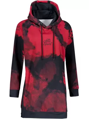 Ženski funkcionalni produljeni sweatshirt premium ALTISPORT VOJ/ALW093MI03 CRVENA