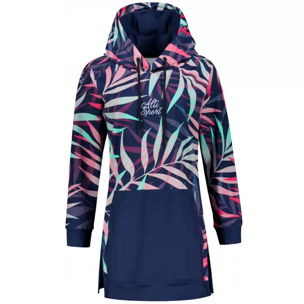  Ženski funkcionalni produljeni sweatshirt premium ALTISPORT VOJ/ALW094MI03 ROZA/MENTA 