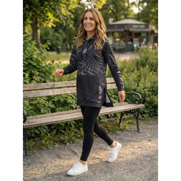  Ženski funkcionalni produljeni sweatshirt premium ALTISPORT VOJ/ALW094MI03 CRNA 
