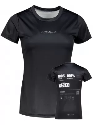 Ženska premium funkcionalna majica ALTISPORT BĚŽEC VOJ/ALW091TR01 CRNA