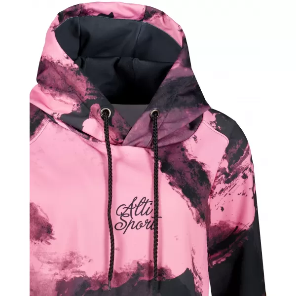  Ženski funkcionalni produljeni sweatshirt premium ALTISPORT VOJ/ALW093MI03 ROZA/CRNA 