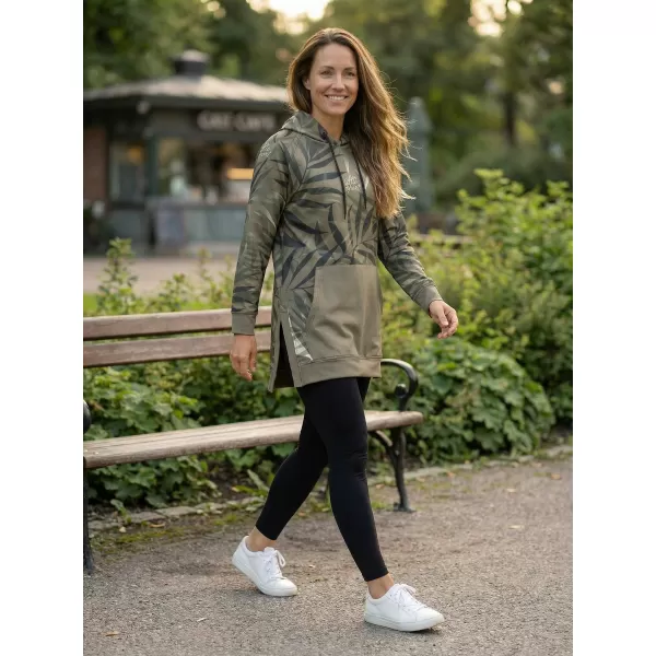  Ženski funkcionalni produljeni sweatshirt premium ALTISPORT VOJ/ALW094MI03 SMEĐA 