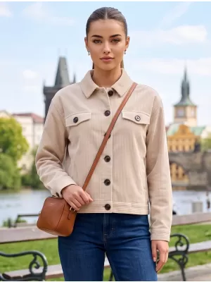 Ženska jakna ALTISPORT EVELINA SVIJETLA KREMA