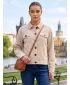 Ženska jakna ALTISPORT EVELINA SVIJETLA KREMA