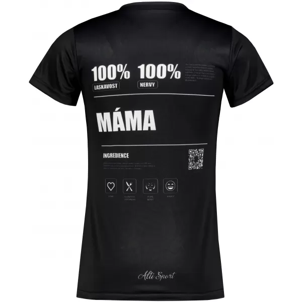  Ženska premium funkcionalna majica ALTISPORT MÁMA VOJ/ALW092TR01 CRNA 