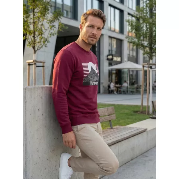  Muški sweatshirt ALTISPORT ALM188406 GRANAT 
