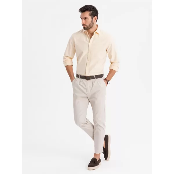  Košulja OMBRE OM-SHOS-0183 JARKO ŽUTA 