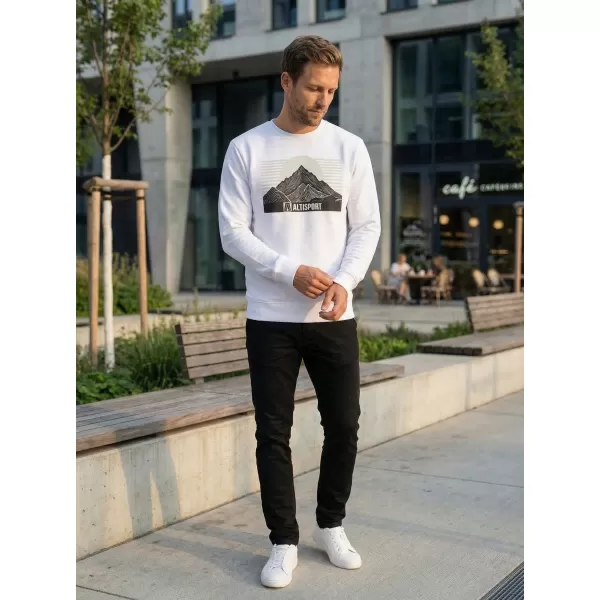  Muški sweatshirt ALTISPORT ALM188406 BIJELA 
