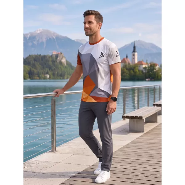 Muški funkcionalni t -majica Premium Plus ALTISPORT VOJ/ALM007TR02 NARANČASTA/SIVA 