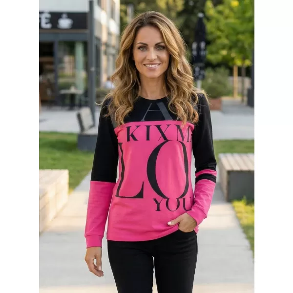  Ženski sweatshirt KIXMI URANIA RUŽIČASTA 