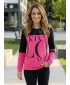 Ženski sweatshirt KIXMI URANIA RUŽIČASTA