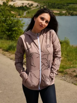 Ženska premium funkcionalna majica s patentnim zatvaračem ALTISPORT VOJ/ALW100MI02 SMEĐA