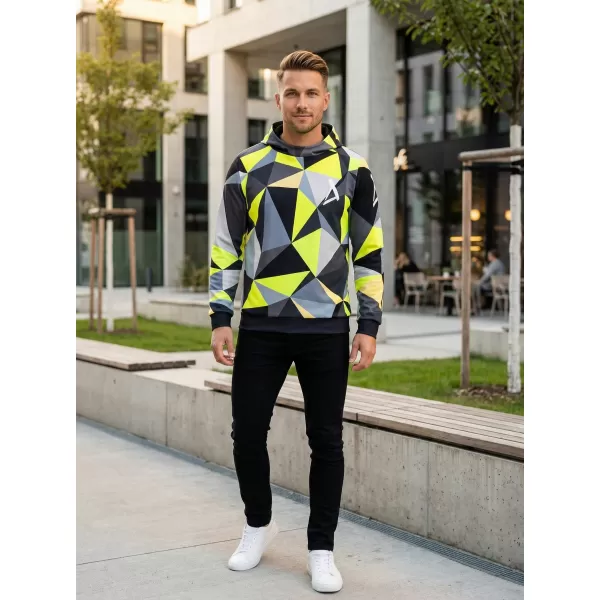  Muška funkcionalna dukserica premija ALTISPORT VOJ/ALM007MI01 CRNO/FLUO ŽUTO 