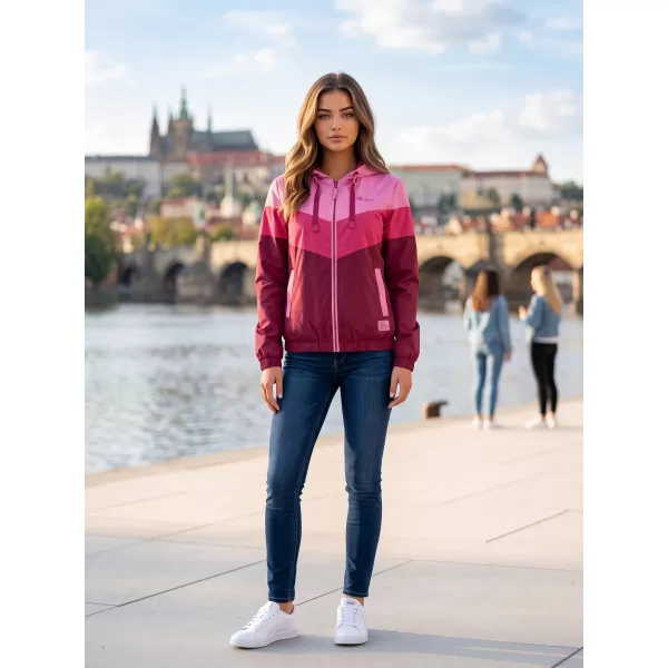  Ženska jakna ALTISPORT EDNA TAMNOCRVENA 