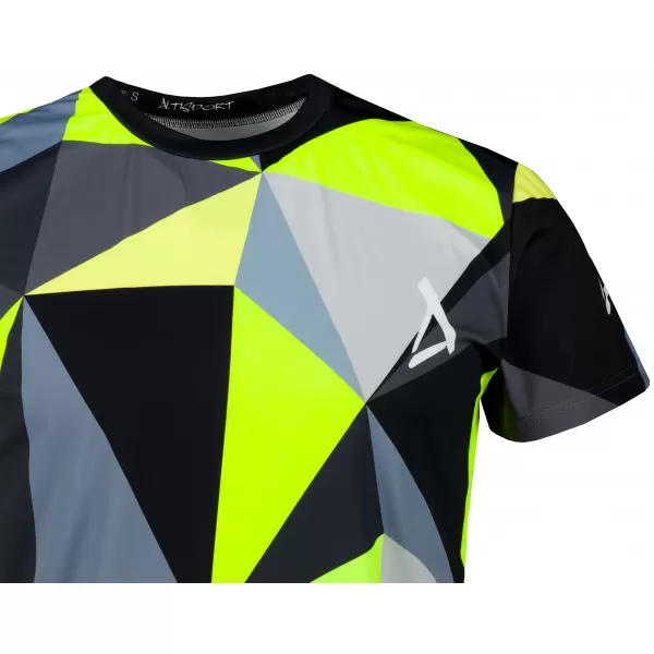  Muški funkcionalni t -majica Premium Plus ALTISPORT VOJ/ALM007TR02 CRNO/FLUO ŽUTO 