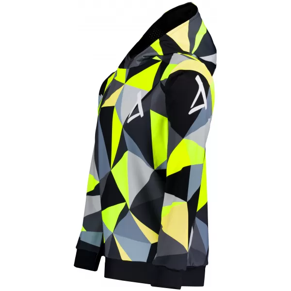  Muška funkcionalna dukserica premija ALTISPORT VOJ/ALM007MI01 CRNO/FLUO ŽUTO 