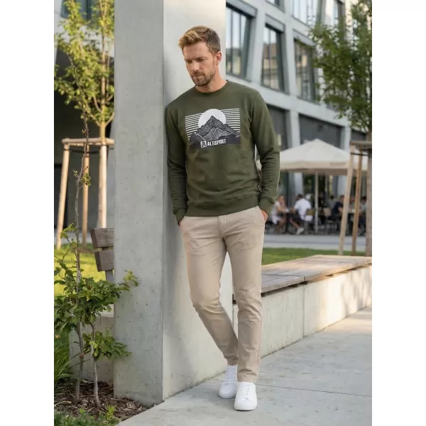  Muški sweatshirt ALTISPORT ALM188406 VOJNOG 