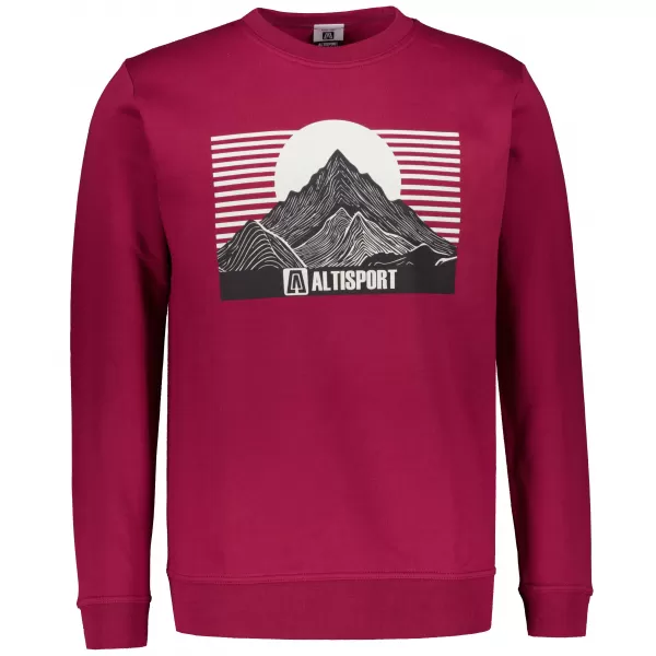  Muški sweatshirt ALTISPORT ALM188406 GRANAT 