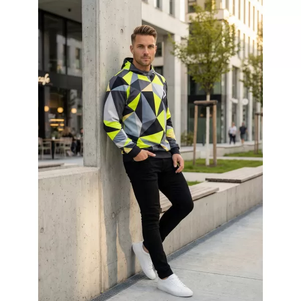  Muška funkcionalna dukserica premija ALTISPORT VOJ/ALM007MI01 CRNO/FLUO ŽUTO 