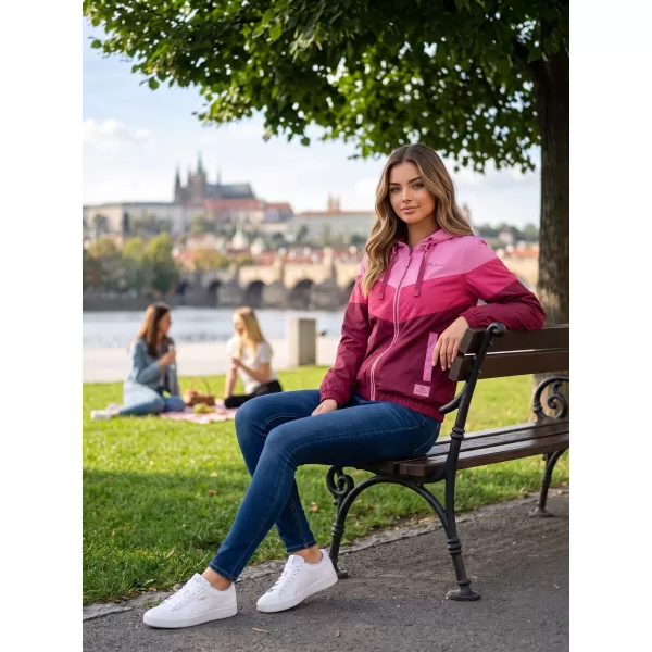  Ženska jakna ALTISPORT EDNA TAMNOCRVENA 
