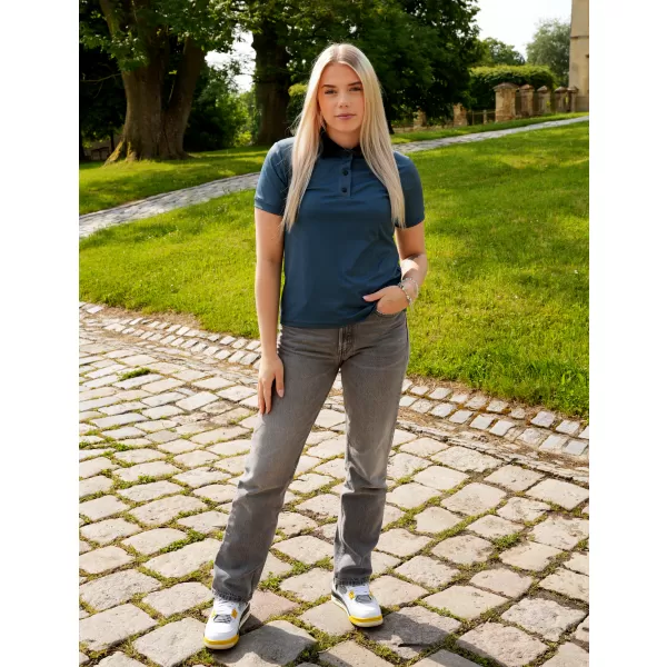  Ženska funkcionalna majica s vrhunskom kragnom ALTISPORT VOJ/ALW075TR05 MRAK-LJUBIMAC 