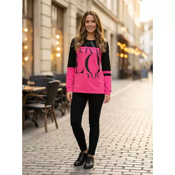  Ženski sweatshirt KIXMI URANIA RUŽIČASTA 