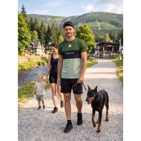  Muška premium plus funkcionalna majica ALTISPORT VOJ/ALM051TR02 KAKI 