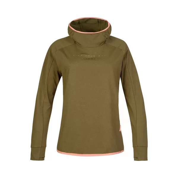  Ženska majica HANNAH NYMA HOODY BUKVA 