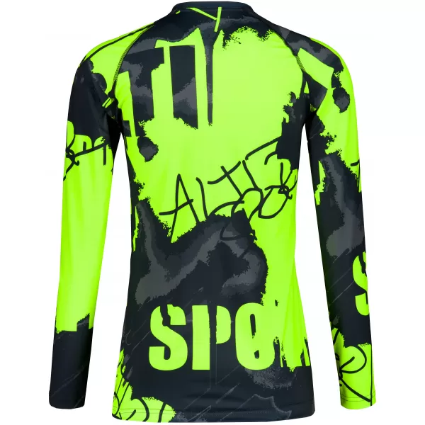  Ženska vrhunska funkcionalna majica dugih rukava ALTISPORT VOJ/ALW076TR03 CRNA/FLUO ŽUTA 